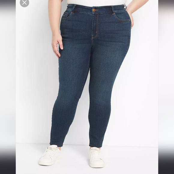 Lane Bryant Medium Wash Genius Fit Skinny Jeans Women's Plus Size 16 - Picture 11 of 11
